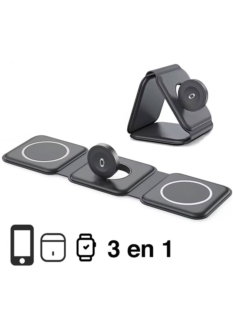 Cargador 3 en 1 para Apple Watch iPhone Airpods	-2