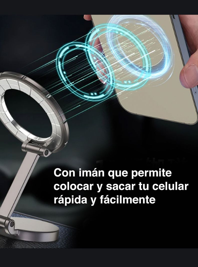 Soporte Celular Automóvil Con Imán Porta Celular Auto-4