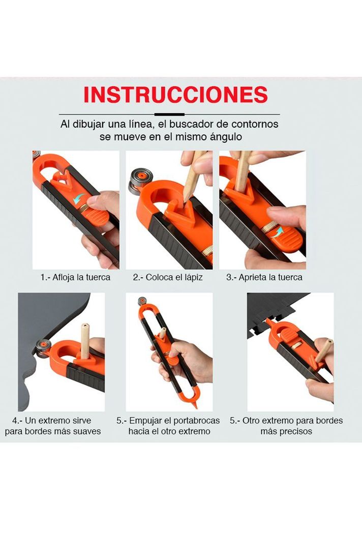 Duplicador Copiador de Contornos trazador formas-4