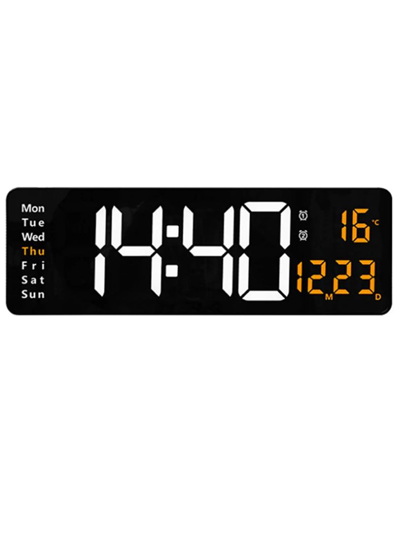 Reloj digital pared grande con temporizador y temperatura-1