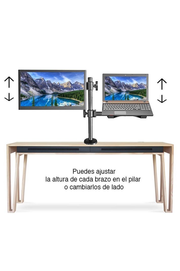 Soporte Monitor y Notebook brazo escritorio B49-2