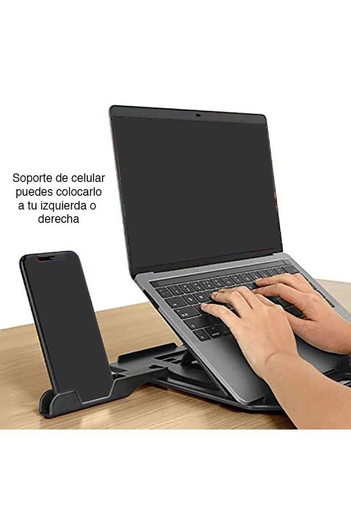 Soporte Notebook y celular altura plegable NW-638C-1