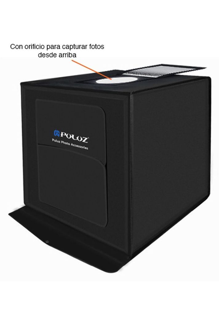 Estudio fotográfico portátil 40 cms con Led USB-2