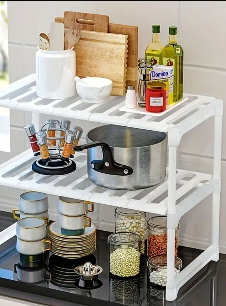 Organizador mueble cocina lavaplatos baño ajustable -6