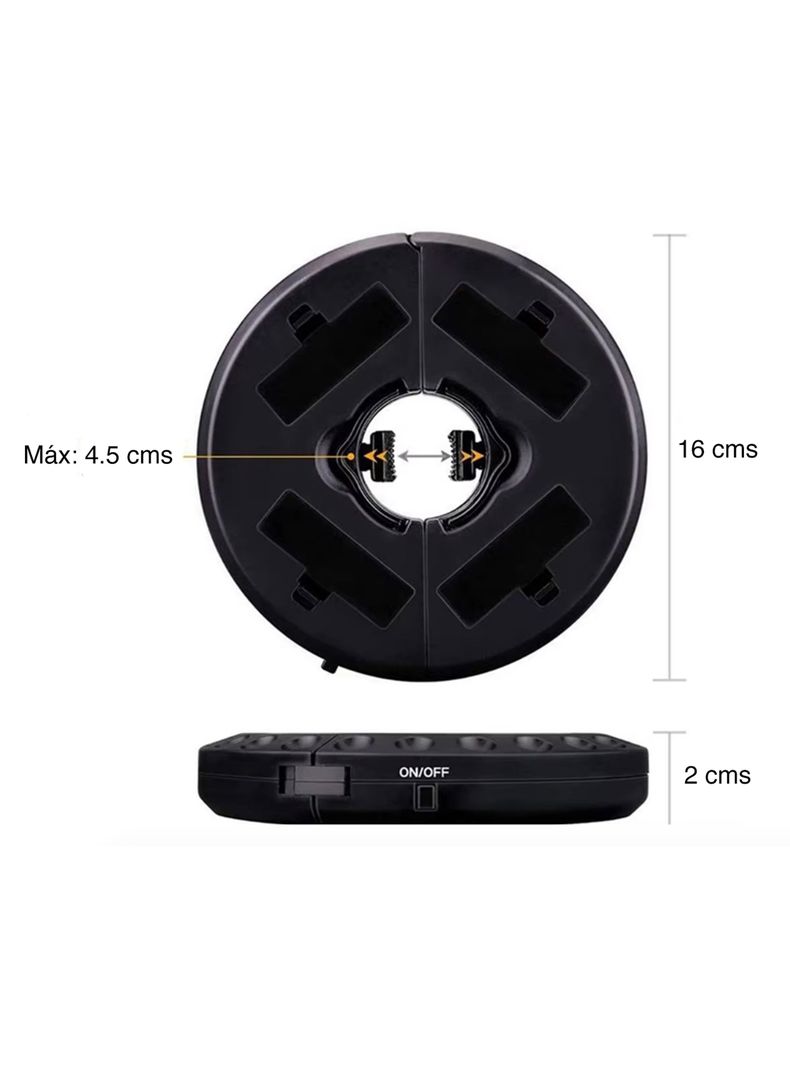 Luz para quitasol led sombrilla exterior terraza-5