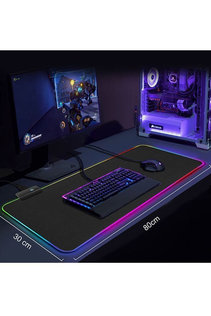 Mouse Pad RGB Led XL Gamer 80 x 30 cms FGD-02-3