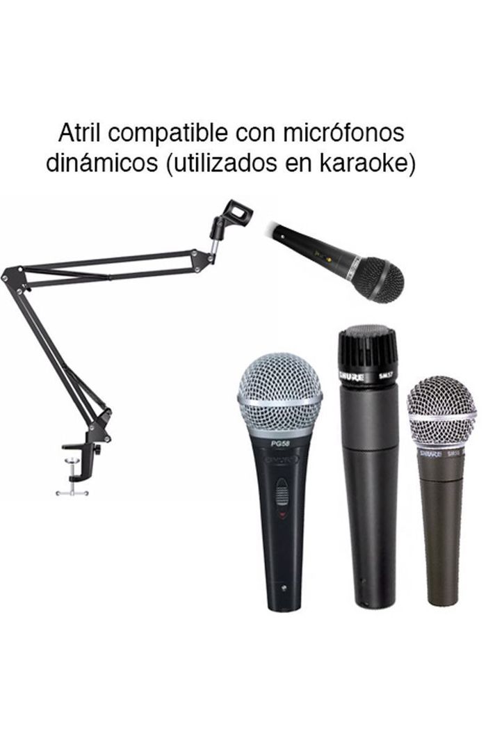 Atril micrófono Hyperx Blue Yeti ajustable escritorio-6