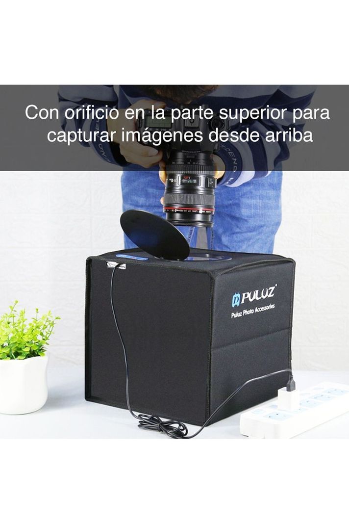 Estudio fotográfico portátil con control de luz 24 cms-5
