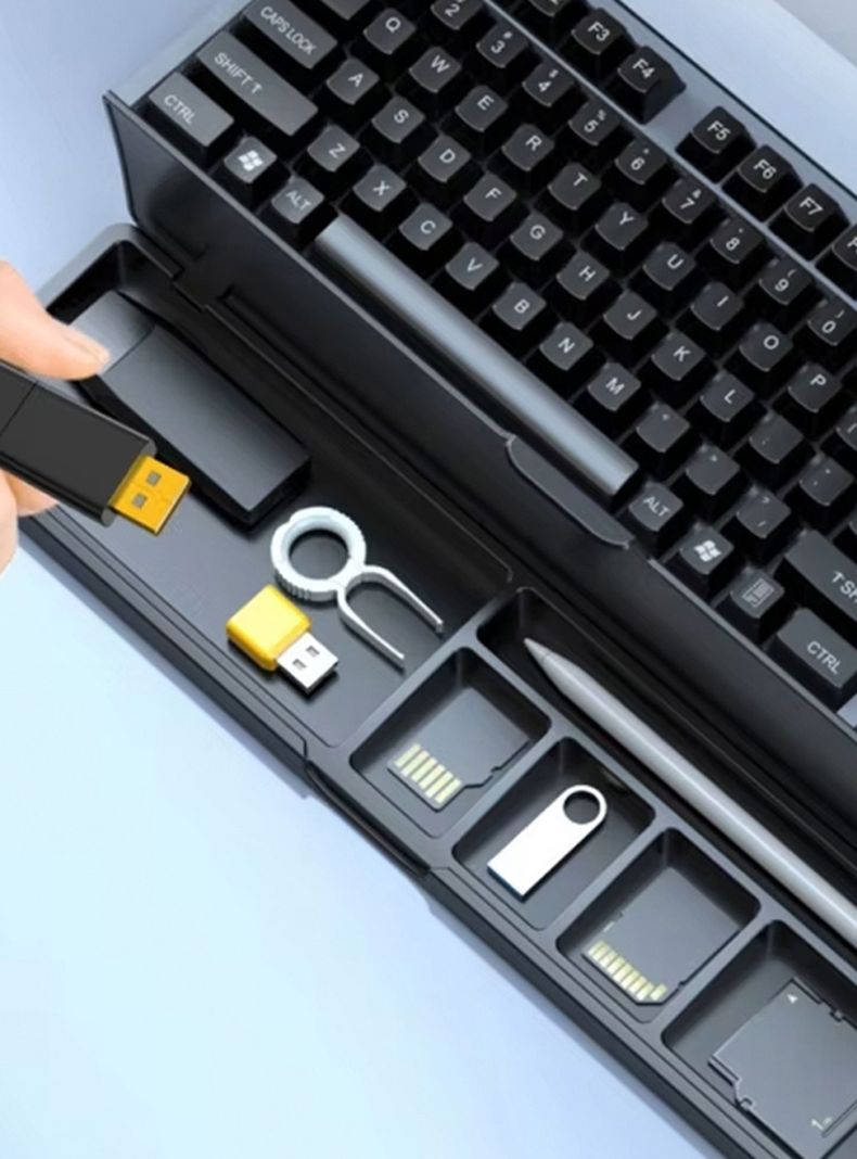 Apoya Muñecas teclado con organizador de escritorio -5