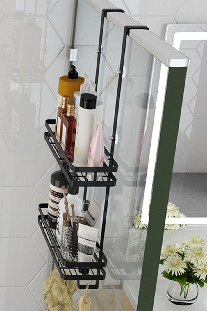 Organizador baño colgante ducha Shower Door con ganchos-5