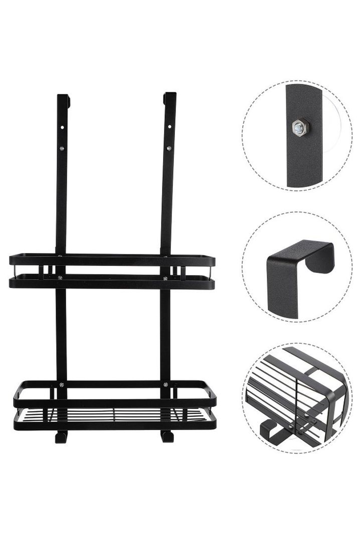 Organizador baño colgante ducha Shower Door con ganchos-2