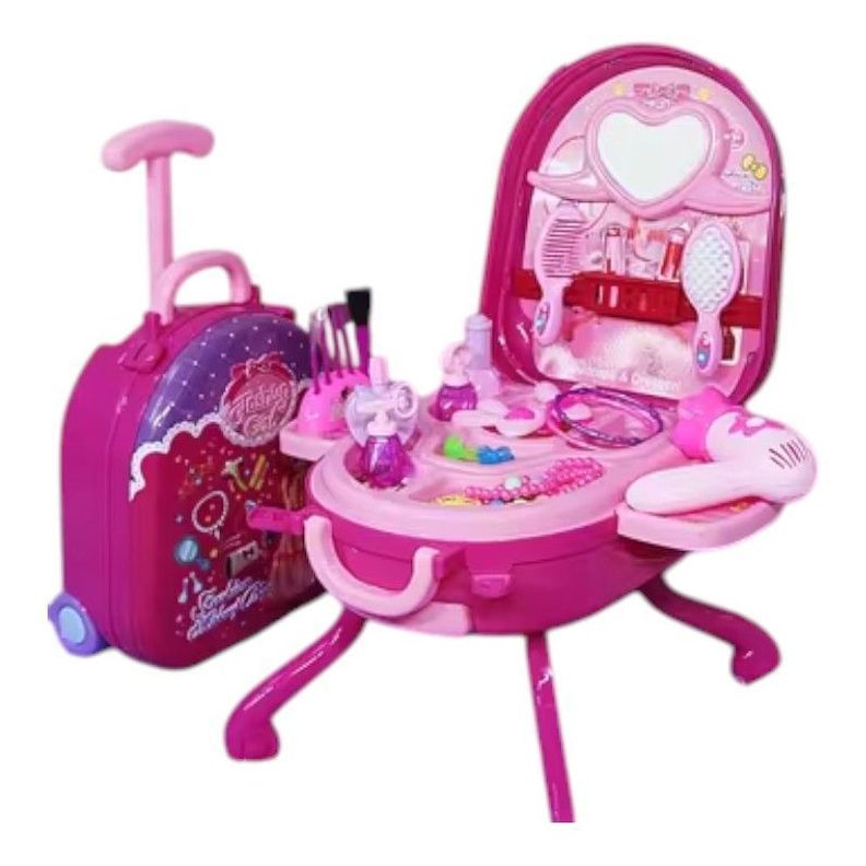 Maletín de Maquillaje para Niñas Princess Glam con Accesorios y Espejo-0