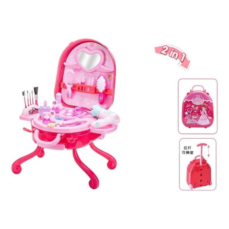Maletín de Maquillaje para Niñas Princess Glam con Accesorios y Espejo-1