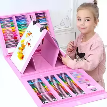 Set de Arte Infantil 208 Piezas con Maletín y Atril– Ideal para Niños y Niñas desde 3 Años -2