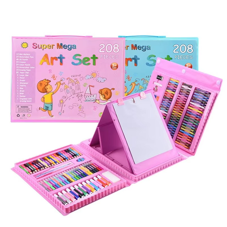 Set de Arte Infantil 208 Piezas con Maletín y Atril– Ideal para Niños y Niñas desde 3 Años -3