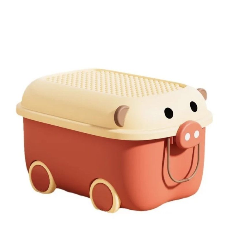 Caja Organizadora Infantil | Juguetero con Ruedas | Diseño de Oso-0