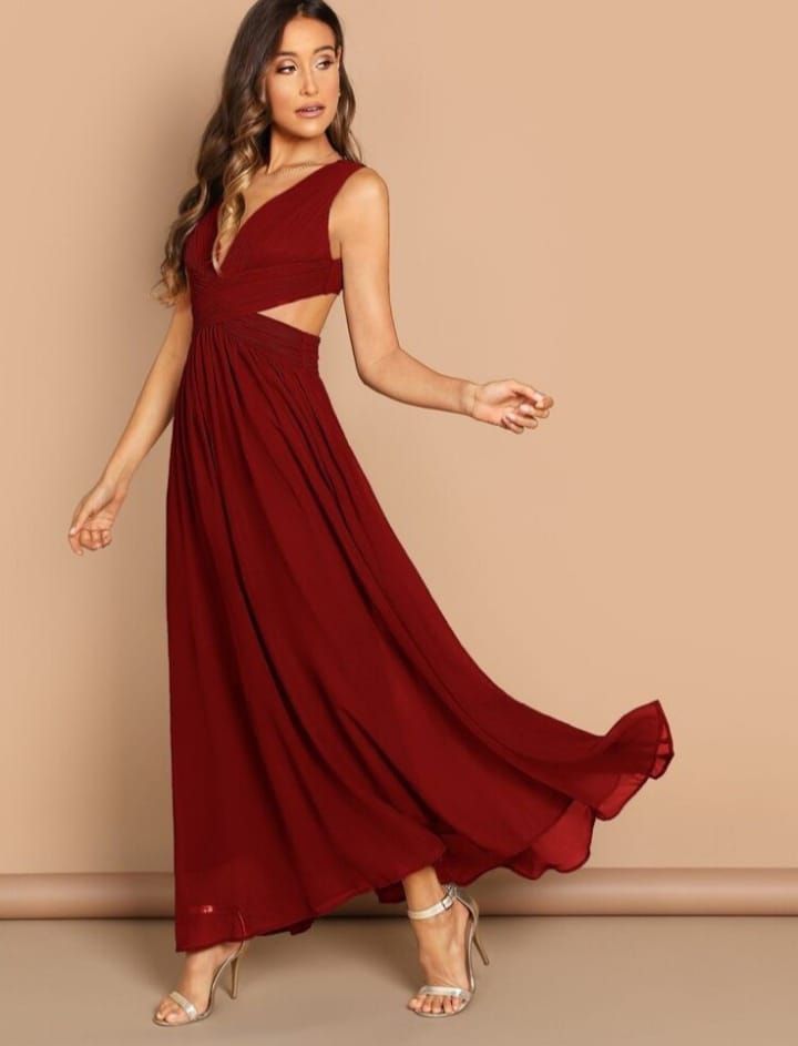 Vestido Maxi Largo Valentina Burdeo-3