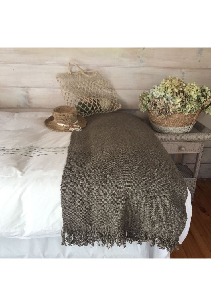 Piecera lana de oveja a telar, gris-1