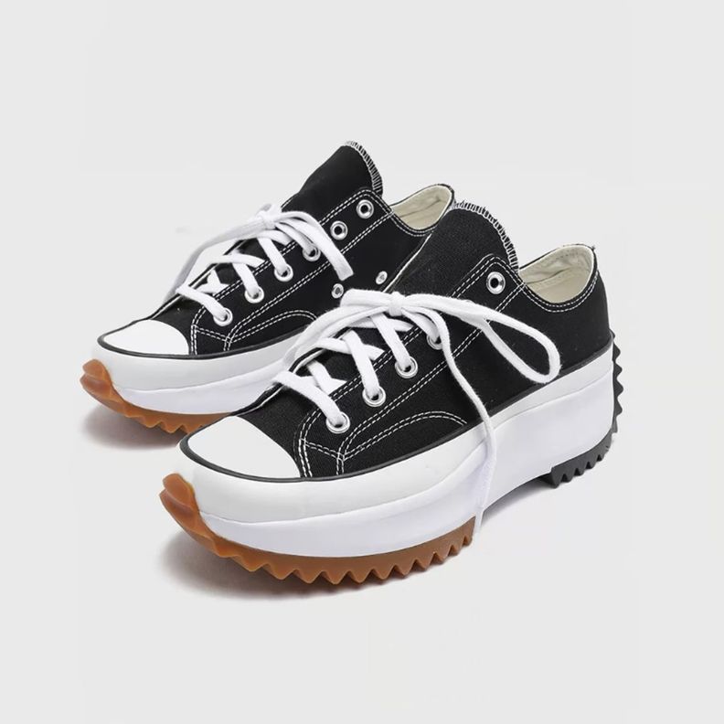 Zapatillas Lona Plataforma Run Mujer Urbanas -2