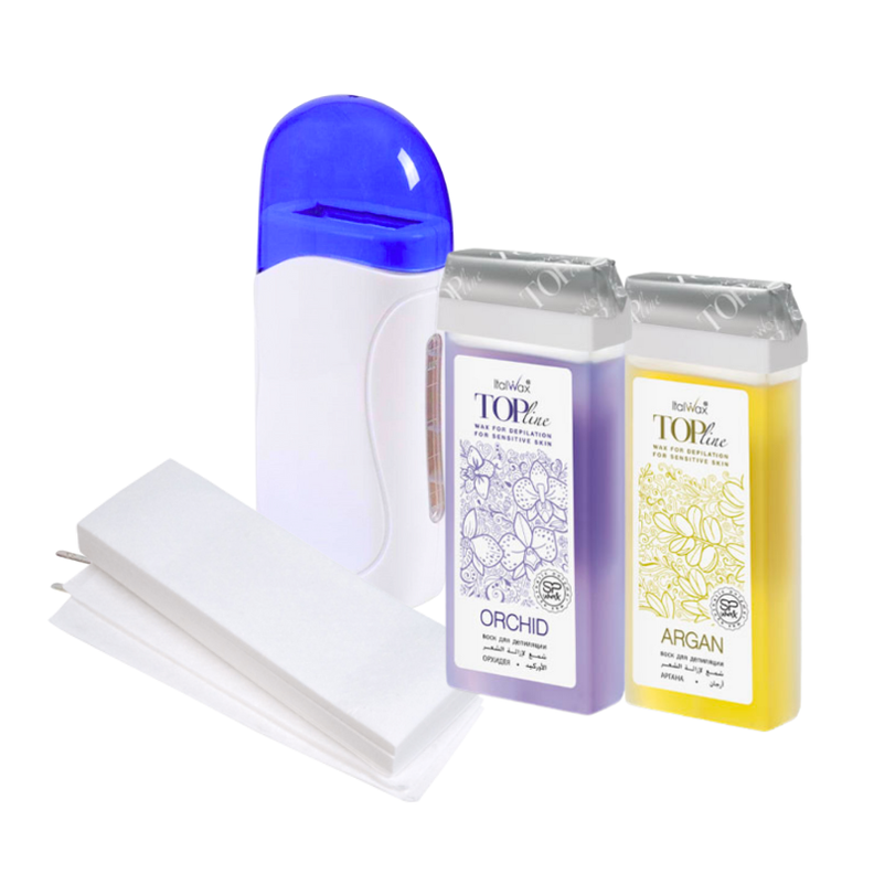 Pack de Depilación con Cera Roll-On Italiana Orquidea y Argan -0