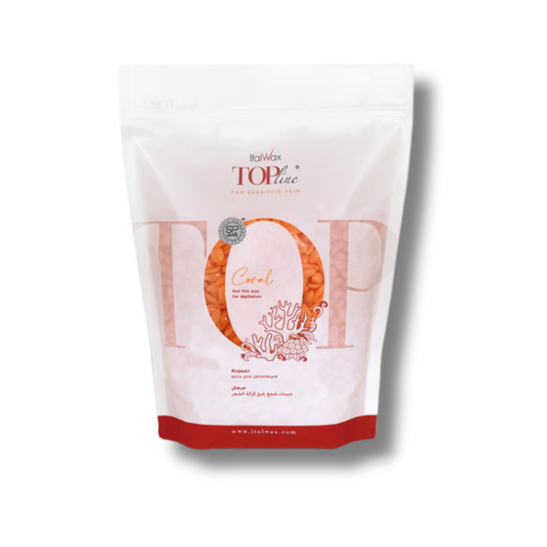 Cera Depilatoria Elástica Italwax Top Line Coral Piel Sensible-0