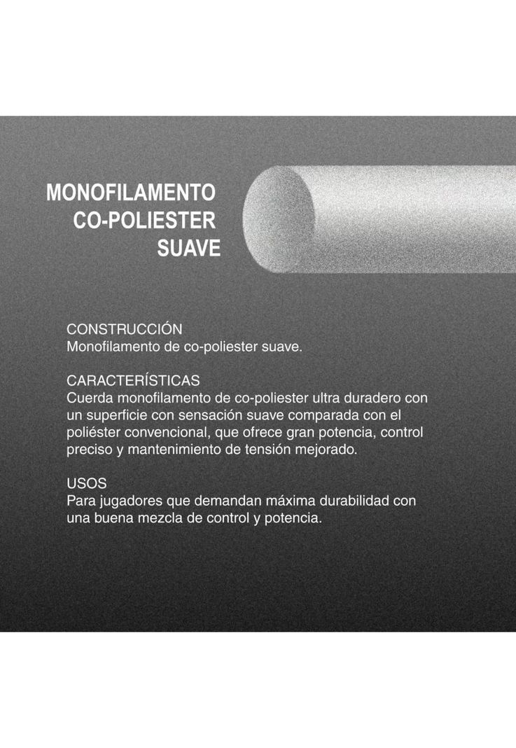 Set Cuerda Tenis Zons Polymo Tour 1.28 / 16L Azul Oscuro-1