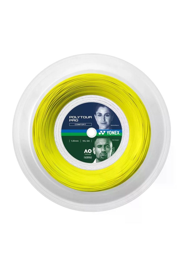 Rollo Cuerda Tenis POLY TOUR PRO 1.25 / 16L Amarillo