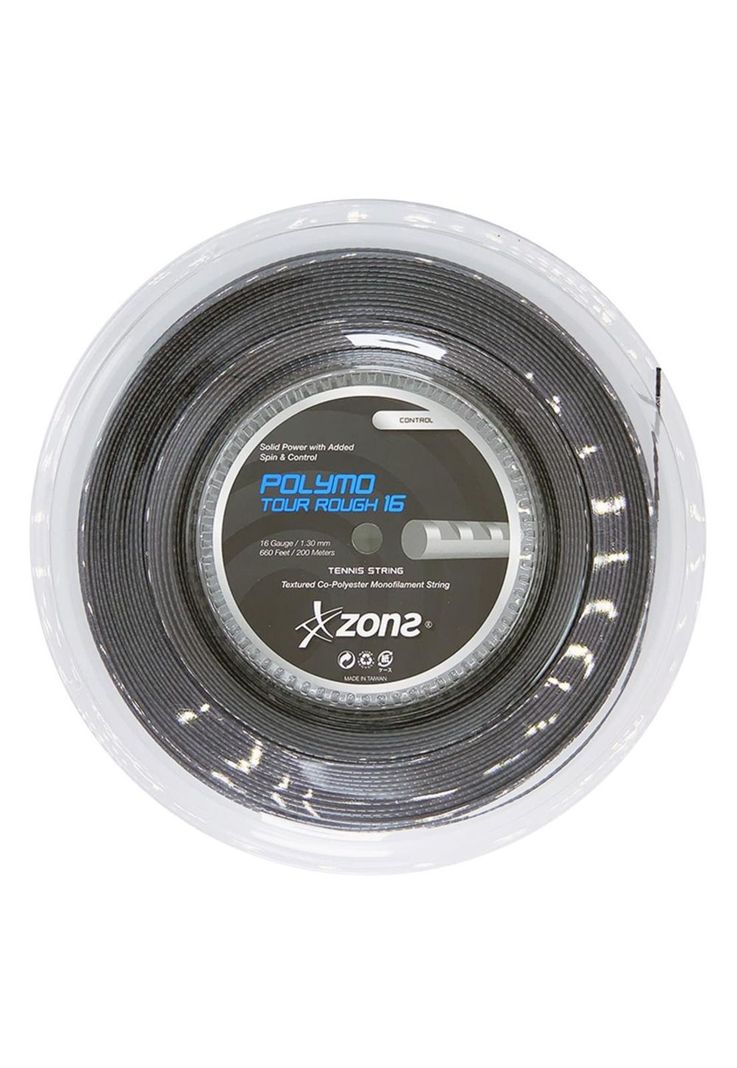 Rollo Cuerda Tenis Zons Polymo Tour Rough 1.30 / 16 Plata