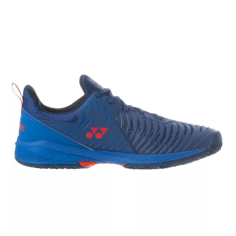 Zapatilla Tenis Yonex Sonicage 3 Clay Azul Marino/Rojo-1