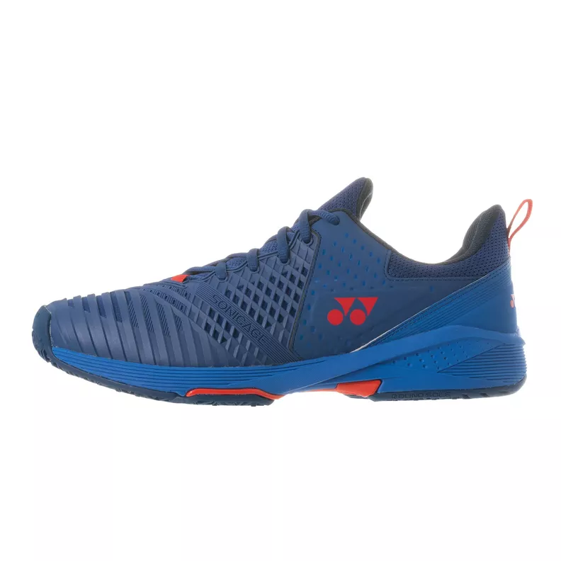Zapatilla Tenis Yonex Sonicage 3 Clay Azul Marino/Rojo-2