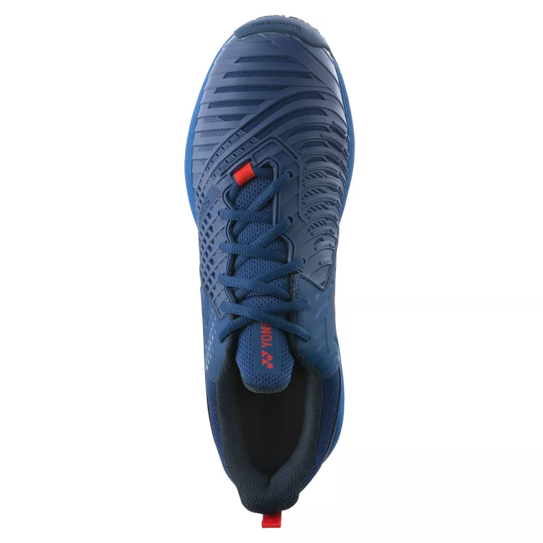 Zapatilla Tenis Yonex Sonicage 3 Clay Azul Marino/Rojo-4