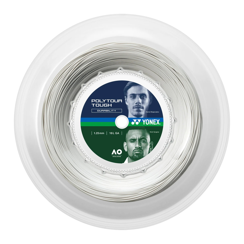 Rollo Cuerda Tenis POLY TOUR TOUGH 1.25 / 16L Blanco-0