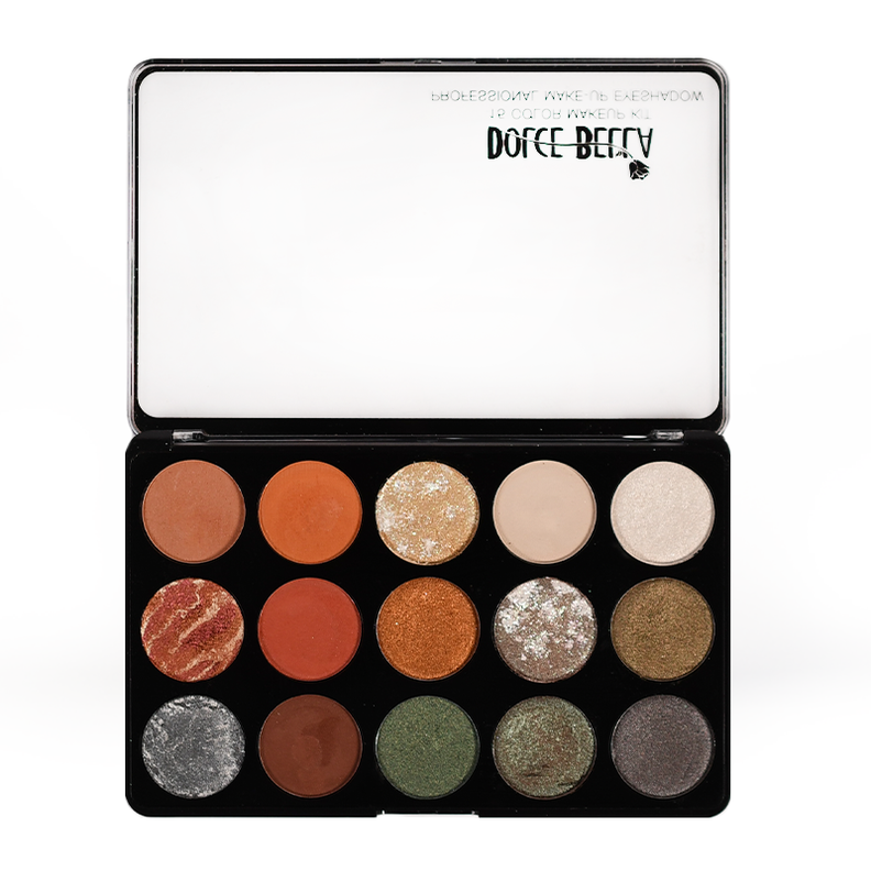 PALETA DE SOMBRAS 15 COLORES DOLCE BELLA TONO 1-0