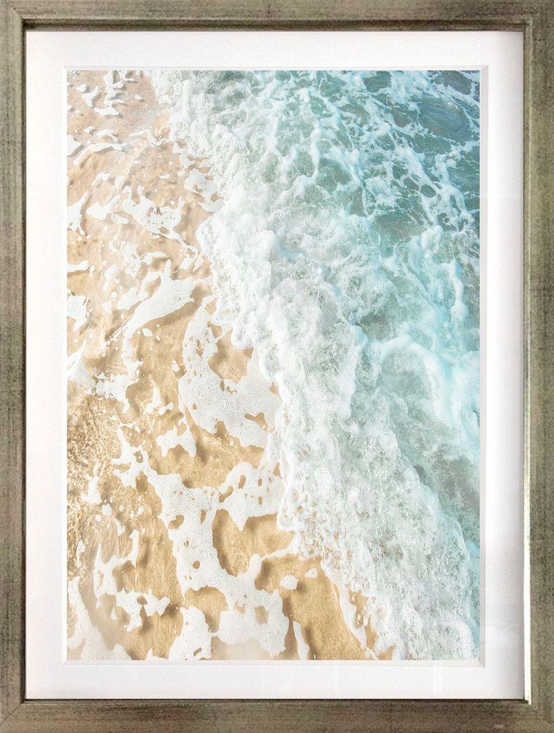 Set 3 Cuadros Paradise 40x50 Marco Plateado-3