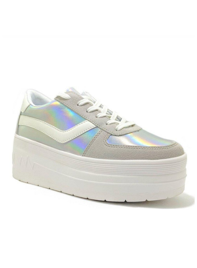 Zapatilla Plataforma  Pitu Silver -1
