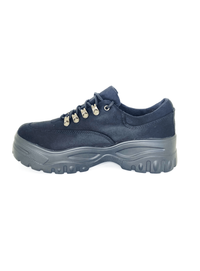 zapatilla negra mujer Microfibra-2
