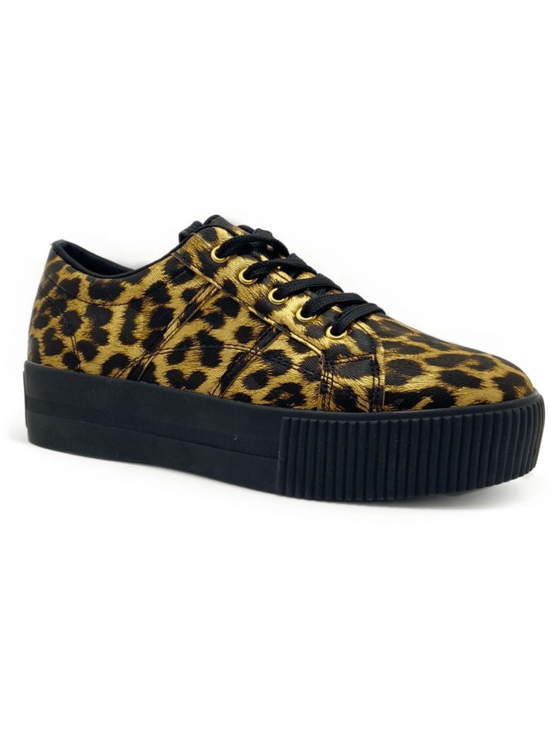 Zapatilla mujer Animal Print Plataforma-0