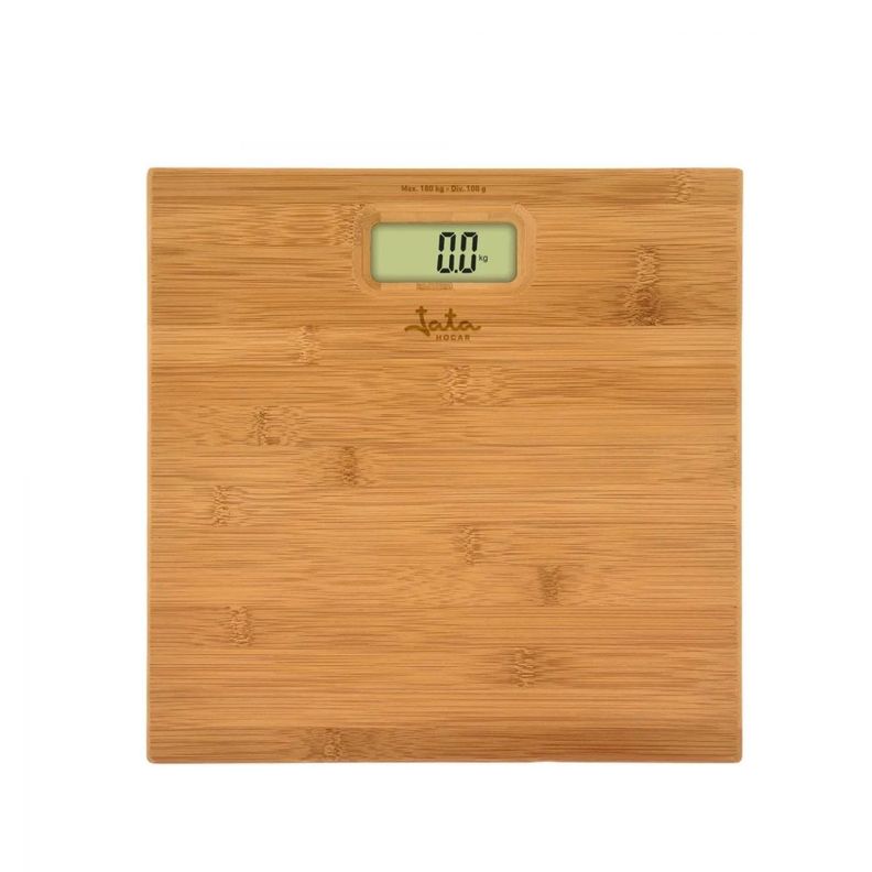 Elegante Pesa De Bano Fabricada En Bambu Natural Marca Jata