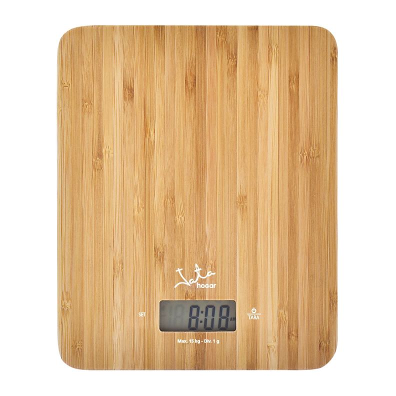 Balanza electrónica cocina bambú Mod. 720 de Jata-0