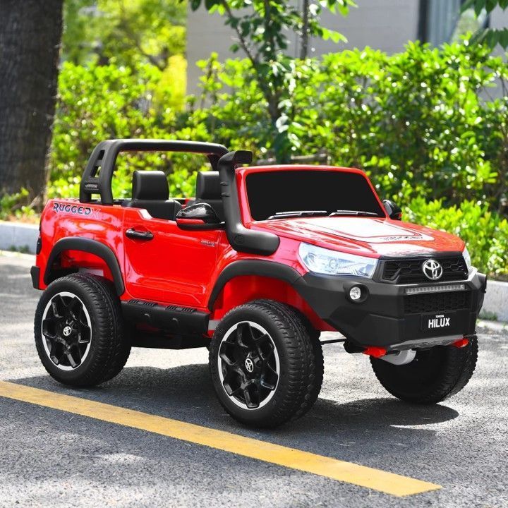 Auto Toyota Hilux Rugged X 12V Red Pintura Real-1