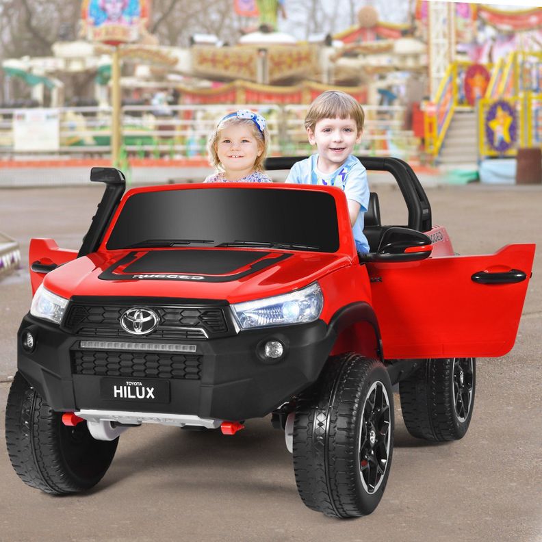 Auto Toyota Hilux Rugged X 12V Red Pintura Real-2