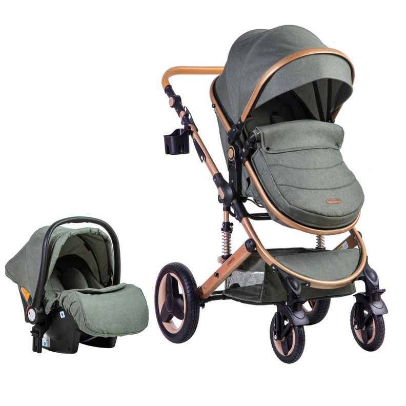 Coche Travel System Liberty Green-0
