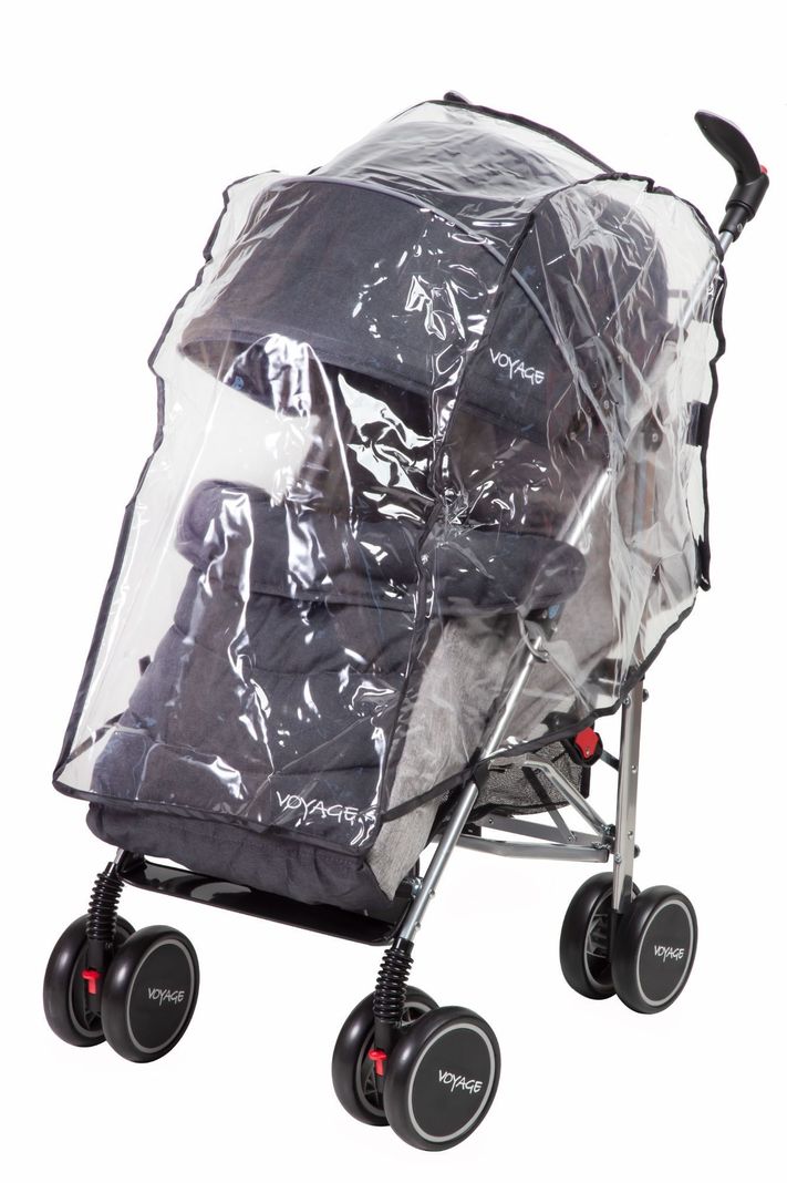 Coche Paseo Hawk + Protector Black-0