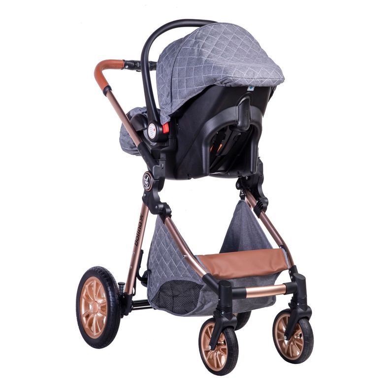 Coche Travel System Bolina Grey-2