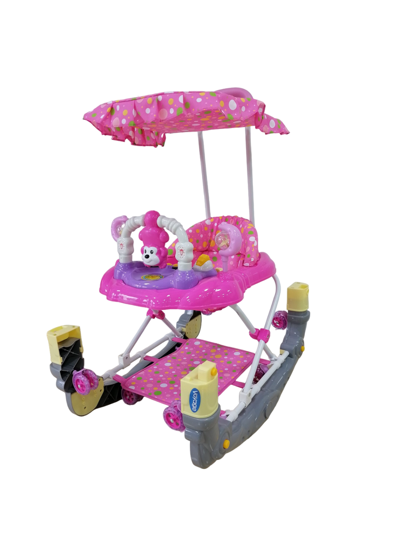Andador Monkey Mecedor Pink-1