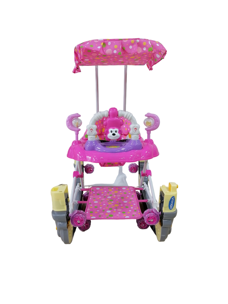Andador Monkey Mecedor Pink-3