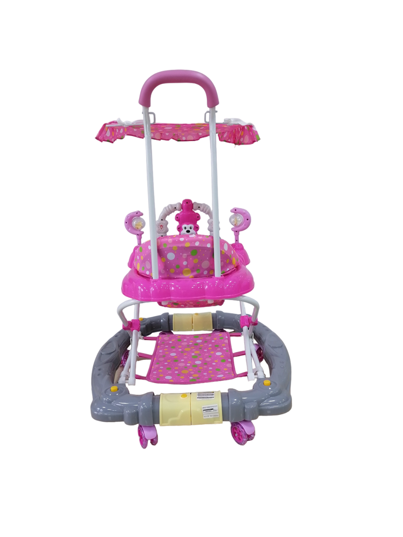 Andador Monkey Mecedor Pink-5