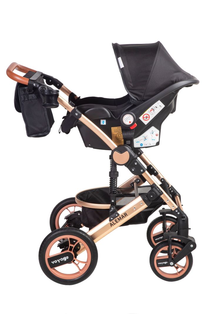 Coche Travel System Alemar Black-2