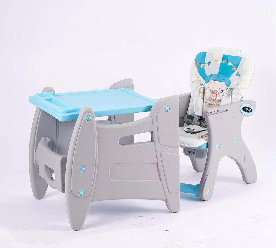 Silla De Comer Escritorio 3 En 1 Voyage Prime Azul-1