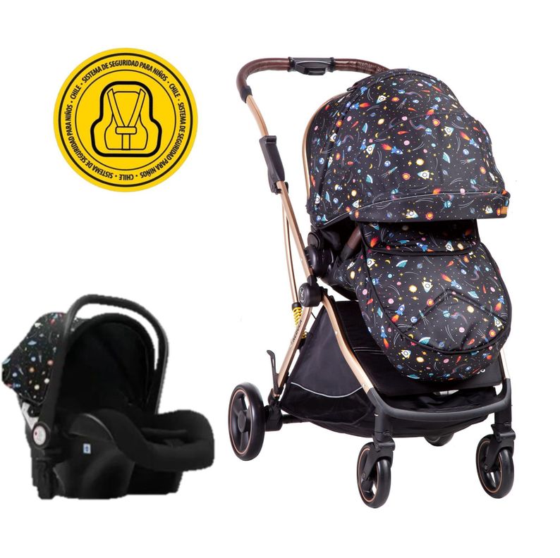 Coche Travel System Nebula Space Negro